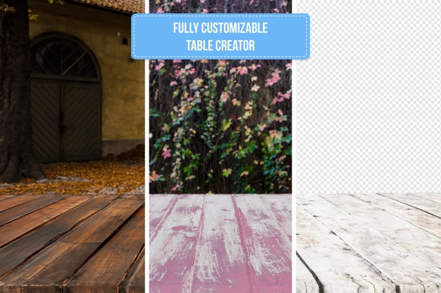 Collection Of Tabletop Mockups Psd