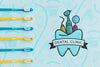 Collection Of Tooth Brushes With Dental Clinic Mock-Up Psd