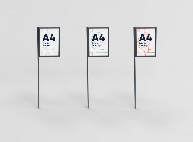 Collection Poster A4 Mockup Psd Psd