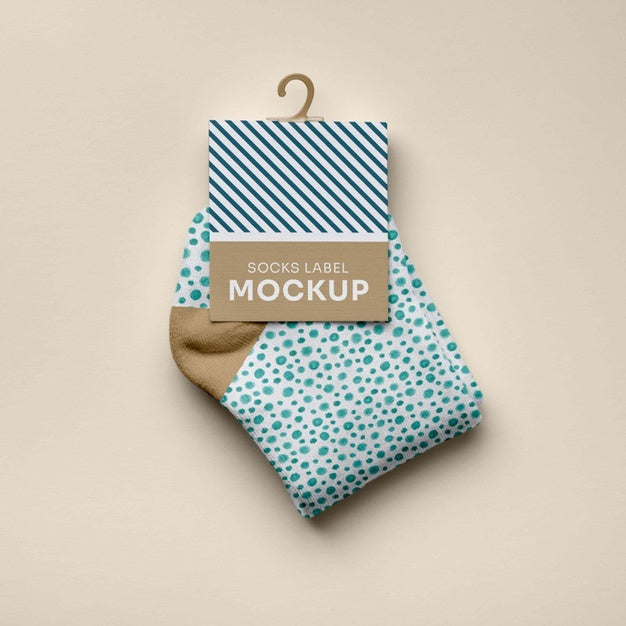 Color Socks Design Mockup Psd