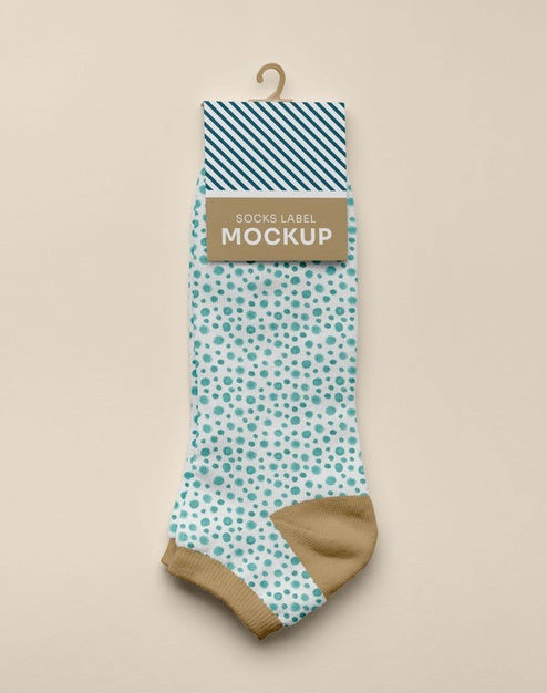 Color Socks Design Mockup Psd
