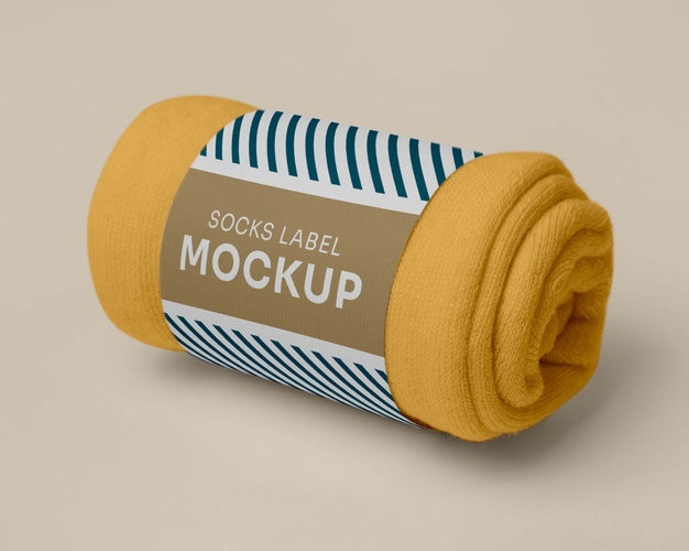 Color Socks Design Mockup Psd