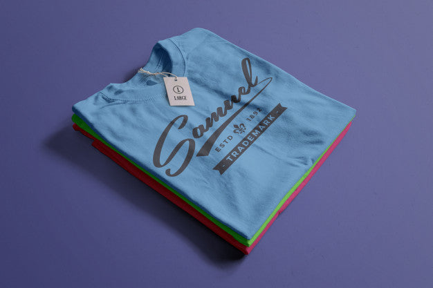 Color Tshirt Mockup Psd