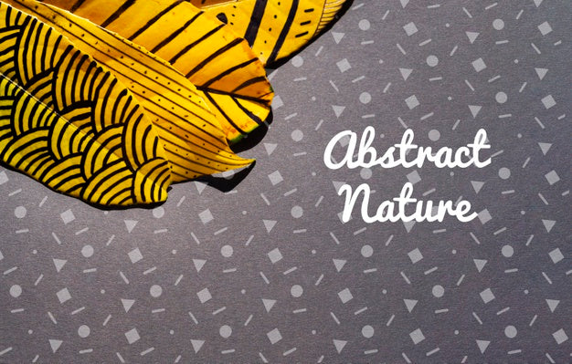 Colorful And Artistic Painted Leaves Psd