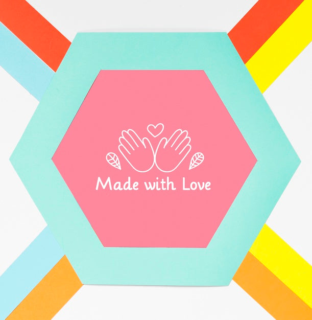 Colorful Artistic Frame With Mock-Up Psd