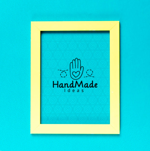 Colorful Artistic Frame With Mock-Up Psd