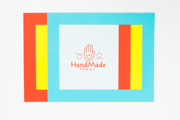 Colorful Artistic Frame With Mock-Up Psd