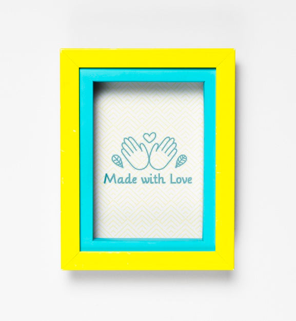 Colorful Artistic Frame With Mock-Up Psd