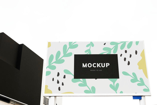 Colorful Billboard Mockup Design Psd
