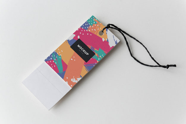 Colorful Bookmark Tags Mockup Design Psd