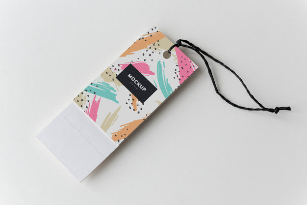 Colorful Bookmark Tags Mockup Design Psd