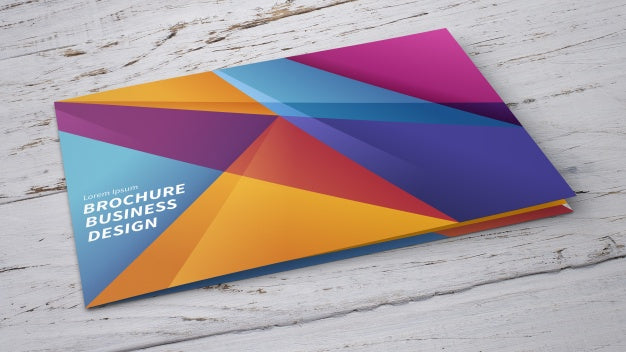 Colorful Brochure Cover Mockup Psd