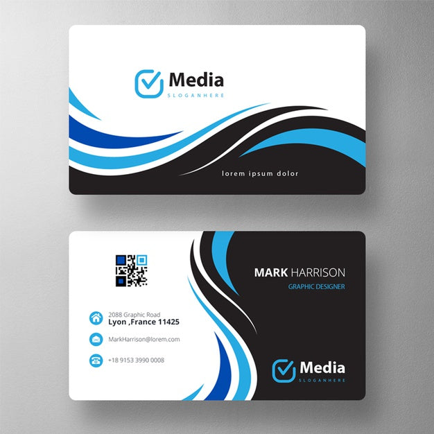 Colorful Business Card Mock Up Psd