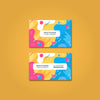 Colorful Business Card Mockup Psd