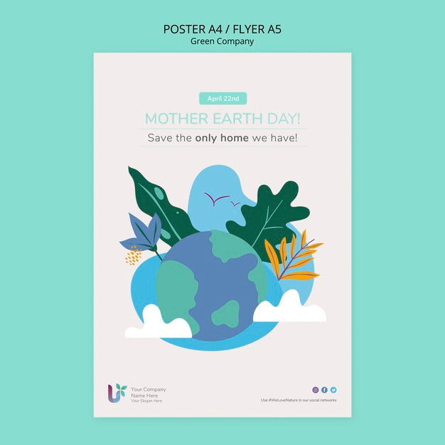 Colorful Business Poster Concept Template Psd