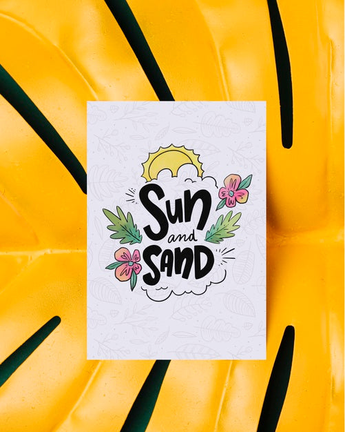 Colorful Card With Motivational Message Psd