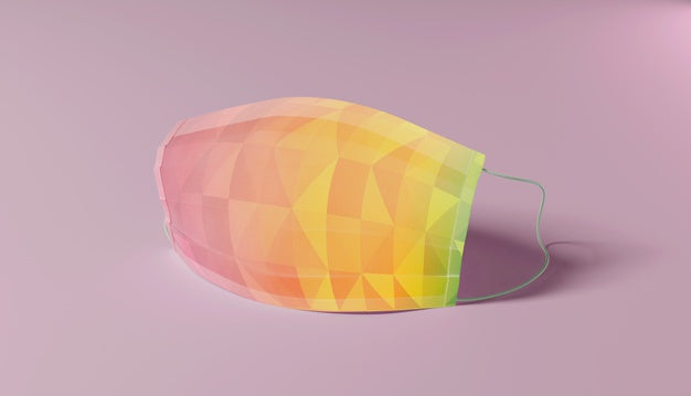 Colorful Design Protective Mask Psd