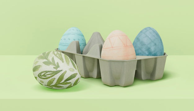 Colorful Easter Concept Mock-Up Psd