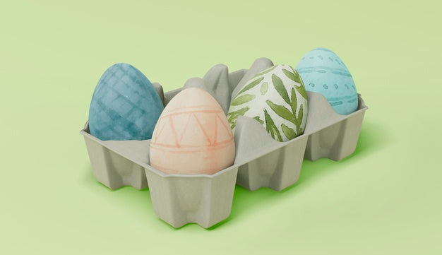Colorful Easter Concept Mock-Up Psd