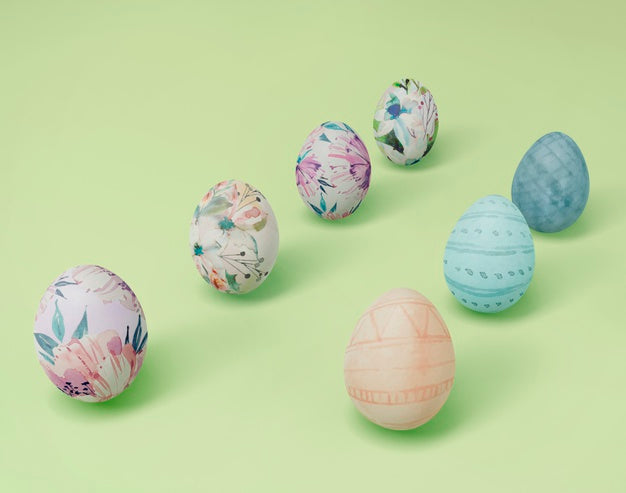 Colorful Easter Concept Mock-Up Psd