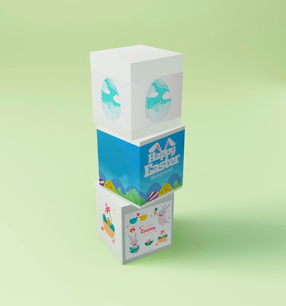 Colorful Easter Concept Mock-Up Psd