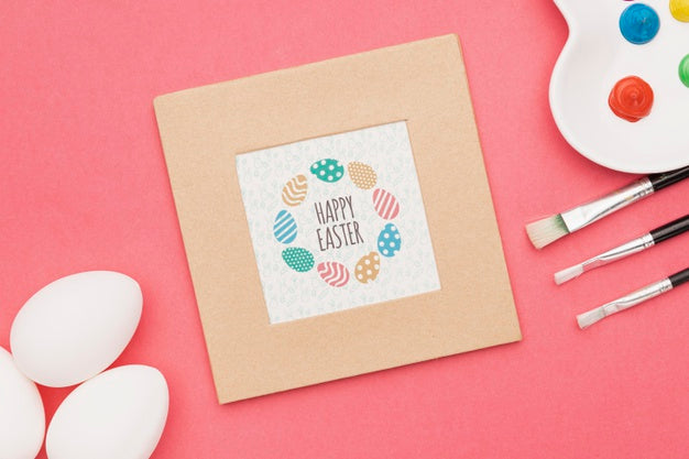 Colorful Easter Concept Mock-Up Psd