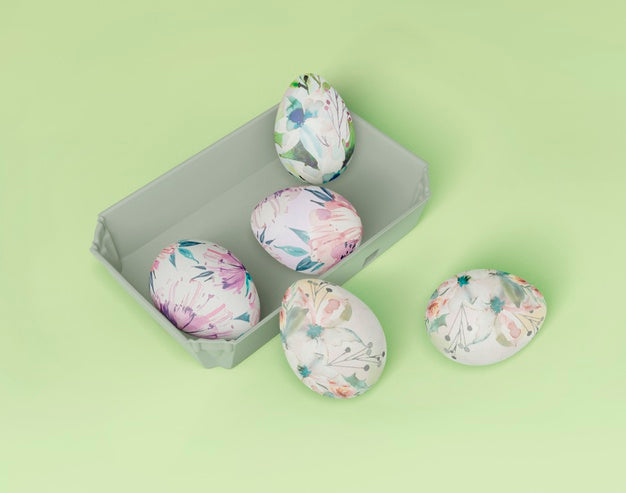 Colorful Easter Concept Mock-Up Psd