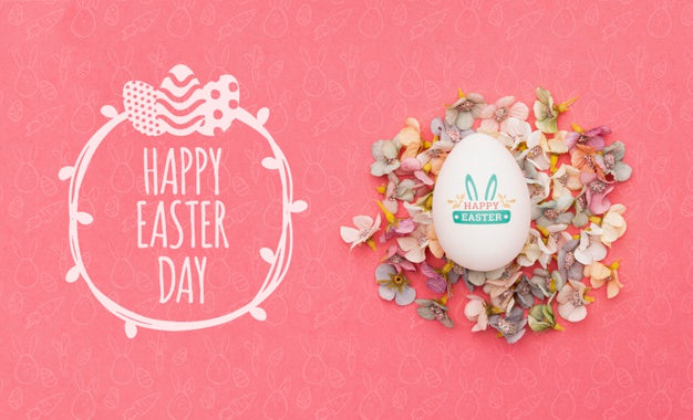 Colorful Easter Concept Mock-Up Psd