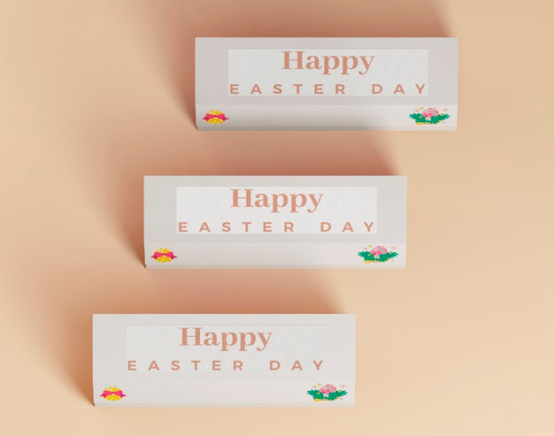 Colorful Easter Concept Mock-Up Psd