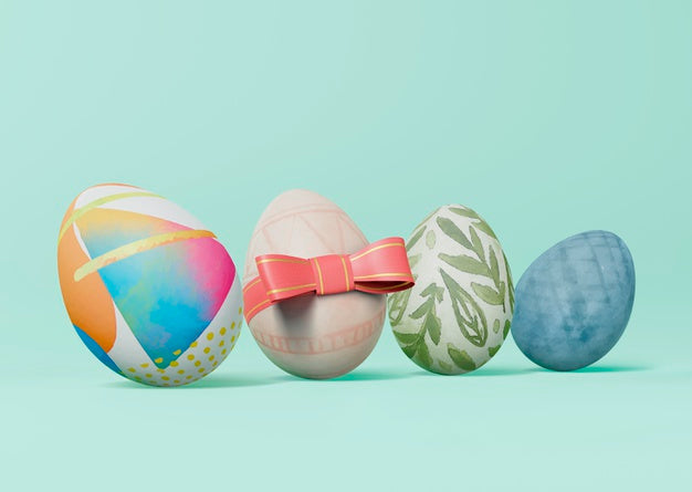 Colorful Easter Concept Mock-Up Psd