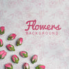 Colorful Flowers Concept Mock-Up Psd