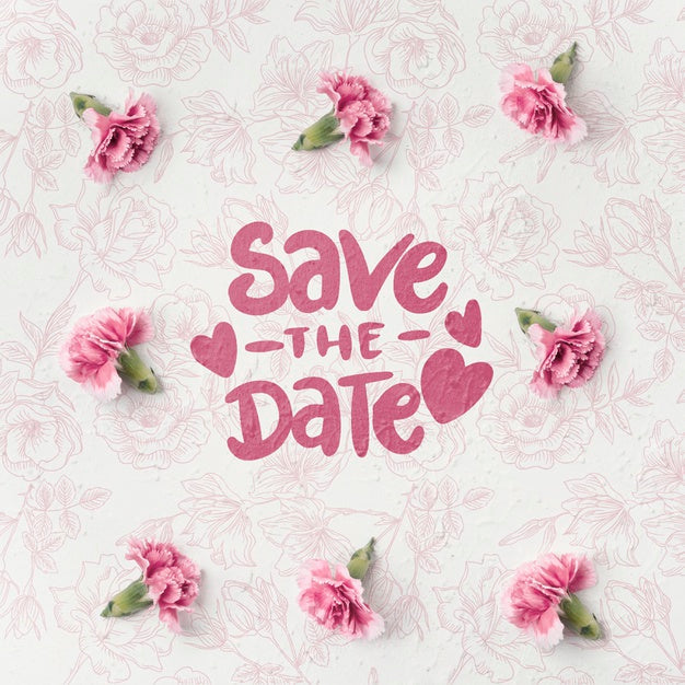 Colorful Flowers Concept Mock-Up Psd