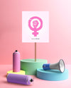 Colorful Girl Power Concept Assortment Psd
