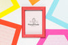 Colorful Handmade Frame With Mock-Up Psd