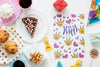 Colorful Happy Birthday Concept Psd