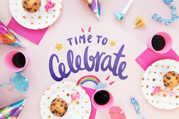 Colorful Happy Birthday Concept Psd