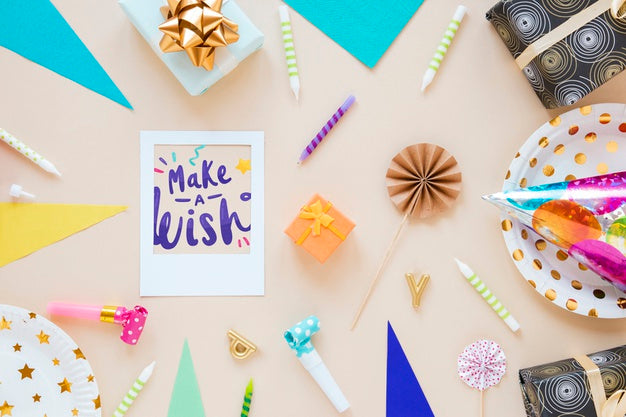 Colorful Happy Birthday Concept Psd