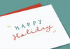Colorful Happy Holiday Card Mockup
