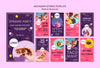 Colorful Instagram Stories Template Of Mexican Food Psd