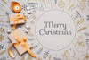 Colorful Merry Christmas Concept Mock-Up Psd