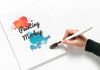 Colorful Painting Concept Mock-Up Psd