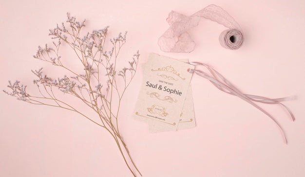 Colorful Romantic Wedding Invitation Psd