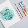 Colorful Set Of Tempera And Pencils Psd