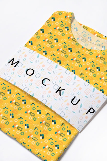 Colorful Shirt Concept Mock-Up Psd