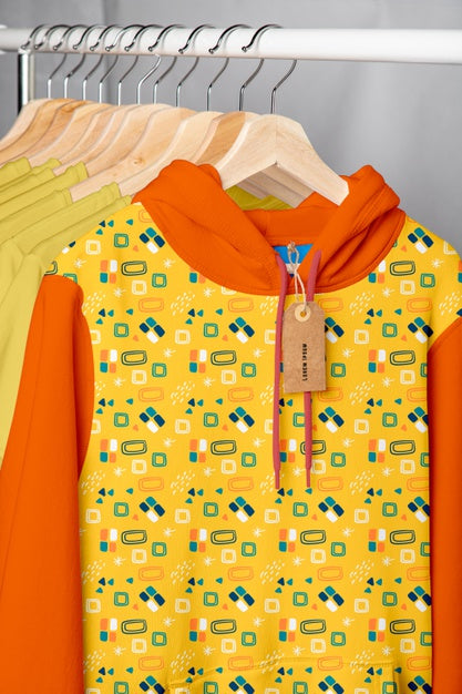 Colorful Shirt Concept Mock-Up Psd