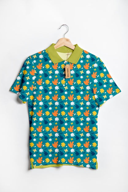 Colorful Shirt Concept Mock-Up Psd