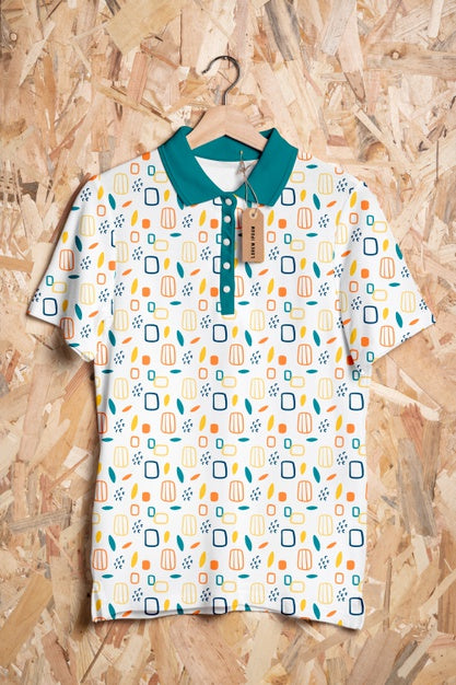 Colorful Shirt Concept Mock-Up Psd