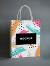 Colorful Shopping Paper Bag Mockup Psd