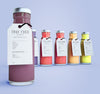 Colorful Smoothies With Labels On Mock-Up Psd