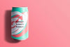 Colorful Soda Can Mockup For Beverage Packaging Design Psd